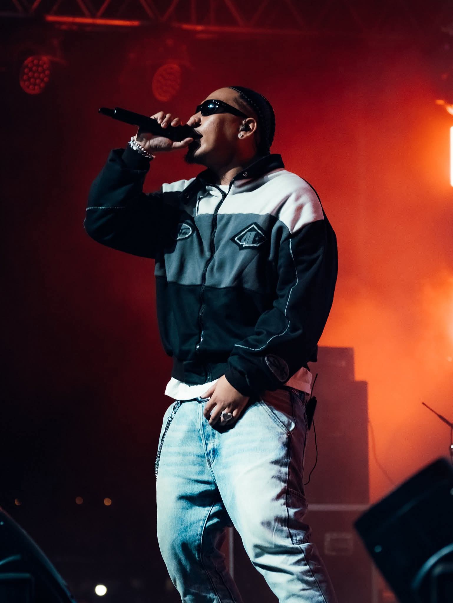Artist on stage