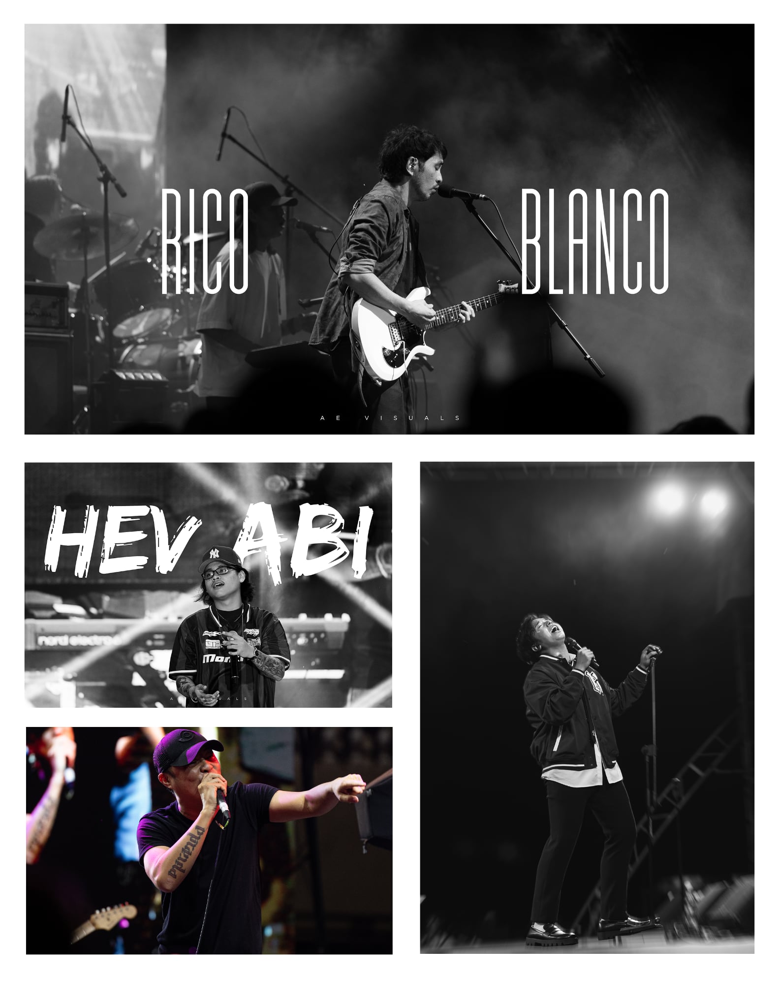 Black and white collage